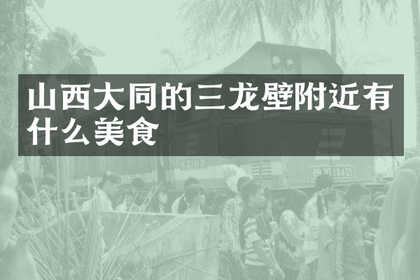 山西大同的三龙壁附近有什么美食
