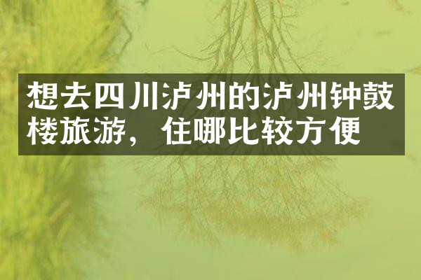 想去四川泸州的泸州钟鼓楼旅游，住哪比较方便
