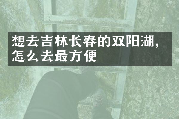想去吉林长春的双阳湖，怎么去最方便