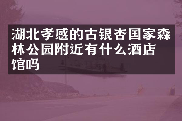 湖北孝感的古银杏国家森林公园附近有什么酒店旅馆吗