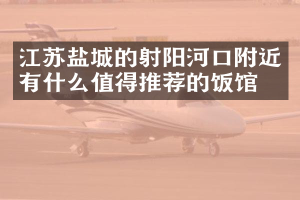 江苏盐城的射阳河口附近有什么值得推荐的饭馆吗