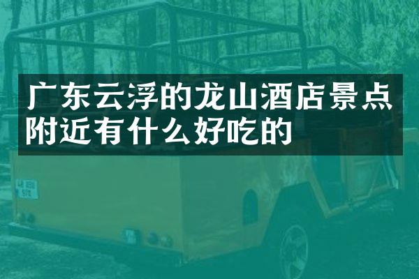 广东云浮的龙山酒店景点附近有什么好吃的
