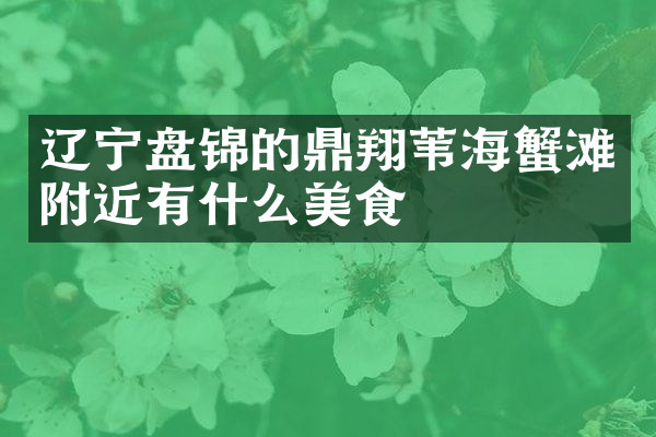 辽宁盘锦的鼎翔苇海蟹滩附近有什么美食
