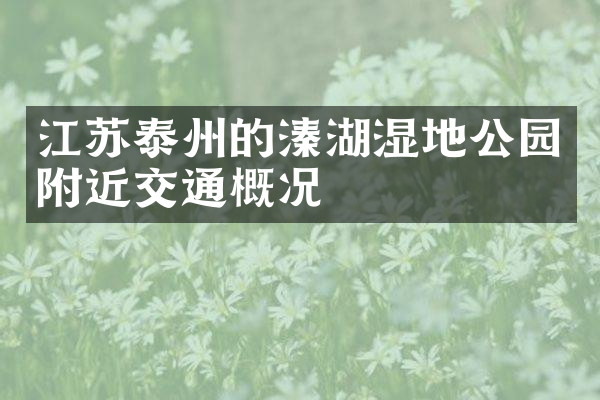 江苏泰州的溱湖湿地公园附近交通概况