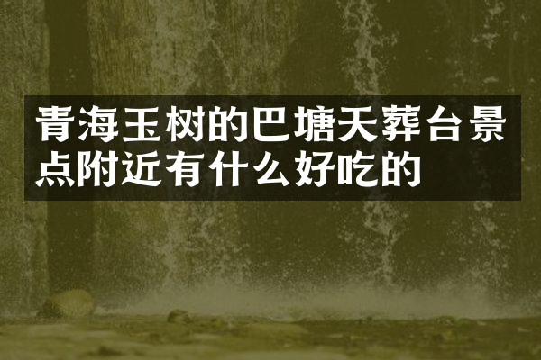 青海玉树的巴塘天葬台景点附近有什么好吃的