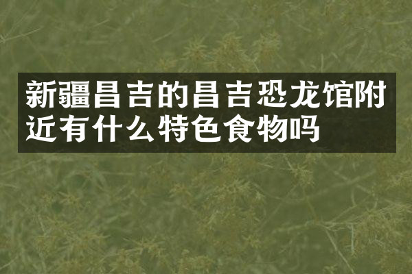新疆昌吉的昌吉恐龙馆附近有什么特色食物吗