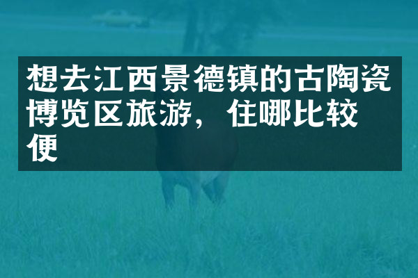 想去江西景德镇的古陶瓷博览区旅游，住哪比较方便