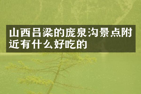 山西吕梁的庞泉沟景点附近有什么好吃的