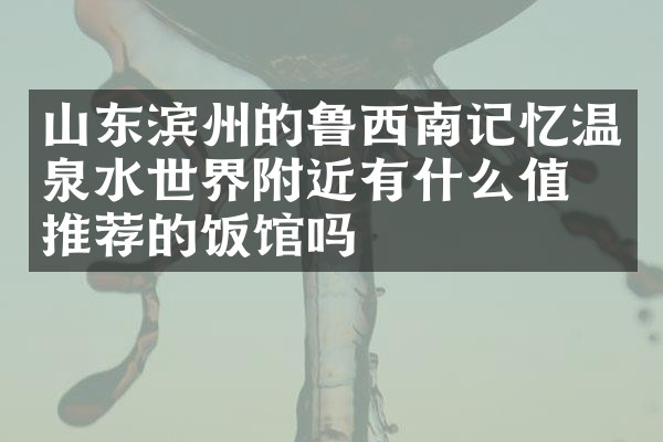 山东滨州的鲁西南记忆温泉水世界附近有什么值得推荐的饭馆吗