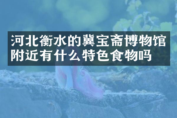 河北衡水的冀宝斋博物馆附近有什么特色食物吗