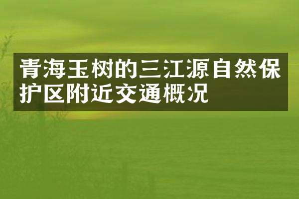 青海玉树的三江源自然保护区附近交通概况
