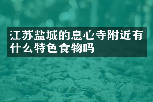 江苏盐城的息心寺附近有什么特色食物吗