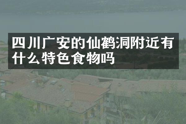 四川广安的仙鹤洞附近有什么特色食物吗