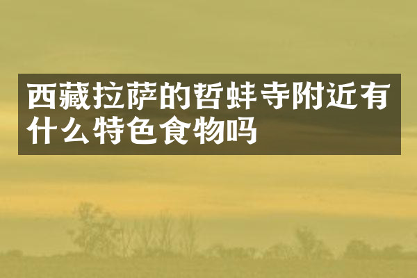 西藏拉萨的哲蚌寺附近有什么特色食物吗