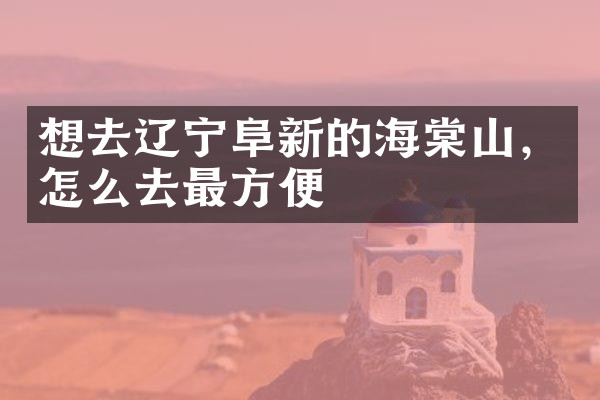 想去辽宁阜新的海棠山，怎么去最方便