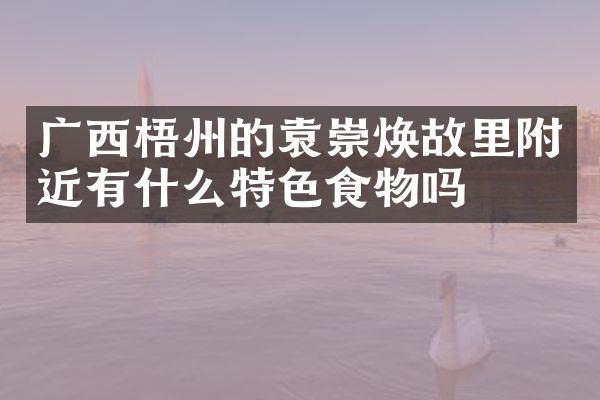 广西梧州的袁崇焕故里附近有什么特色食物吗