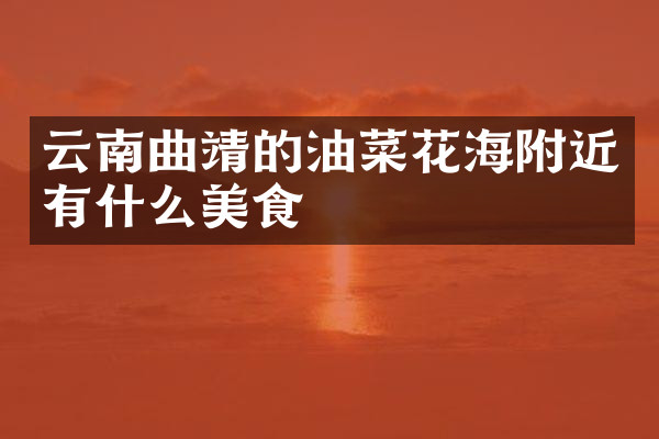 云南曲靖的油菜花海附近有什么美食