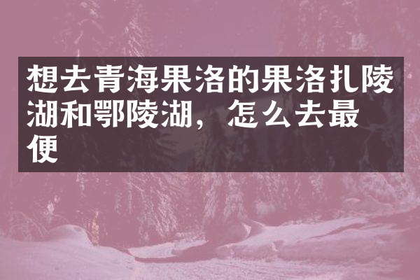 想去青海果洛的果洛扎陵湖和鄂陵湖，怎么去最方便