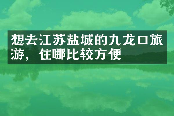 想去江苏盐城的九龙口旅游，住哪比较方便