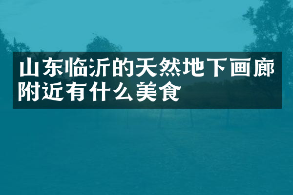 山东临沂的天然地下画廊附近有什么美食