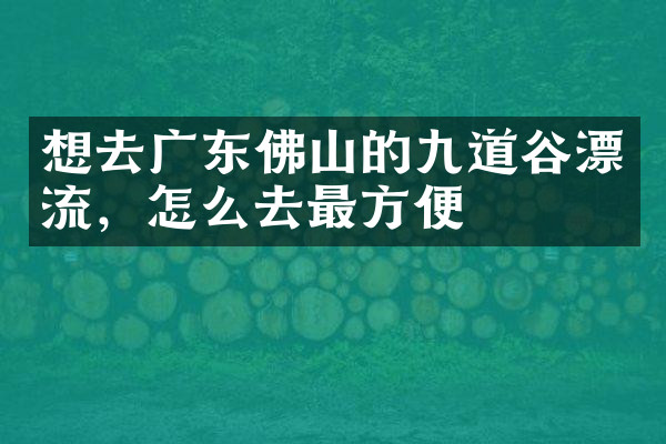 想去广东佛山的九道谷漂流，怎么去最方便