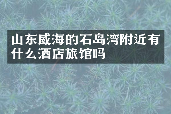 山东威海的石岛湾附近有什么酒店旅馆吗