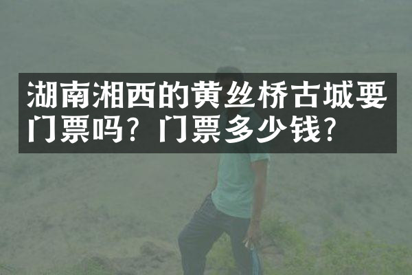 湖南湘西的黄丝桥古城要门票吗？门票多少钱？