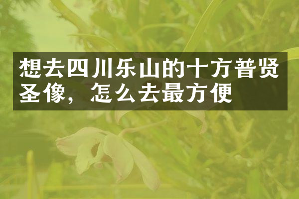 想去四川乐山的十方普贤圣像，怎么去最方便