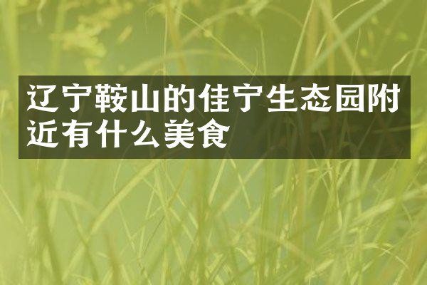 辽宁鞍山的佳宁生态园附近有什么美食