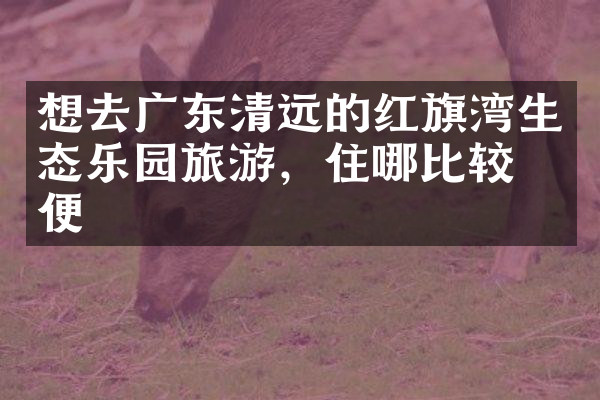 想去广东清远的红旗湾生态乐园旅游，住哪比较方便