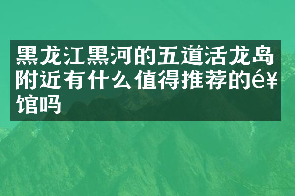 黑龙江黑河的五道活龙岛附近有什么值得推荐的饭馆吗