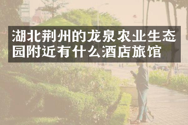 湖北荆州的龙泉农业生态园附近有什么酒店旅馆吗