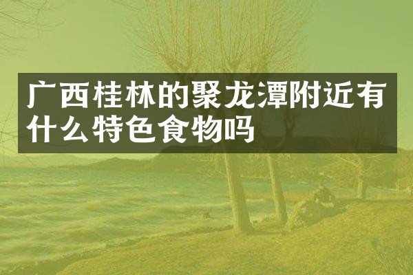 广西桂林的聚龙潭附近有什么特色食物吗