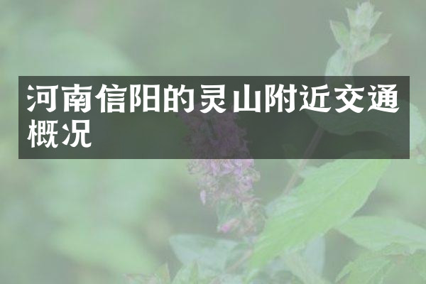 河南信阳的灵山附近交通概况