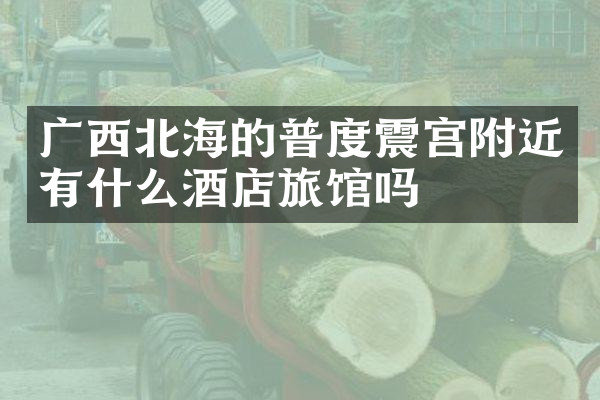 广西北海的普度震宫附近有什么酒店旅馆吗