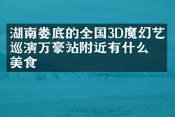 湖南娄底的全国3D魔幻艺术巡演万豪站附近有什么美食