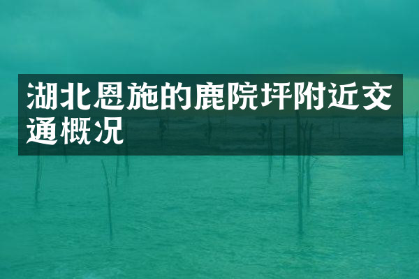 湖北恩施的鹿院坪附近交通概况