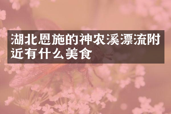 湖北恩施的神农溪漂流附近有什么美食
