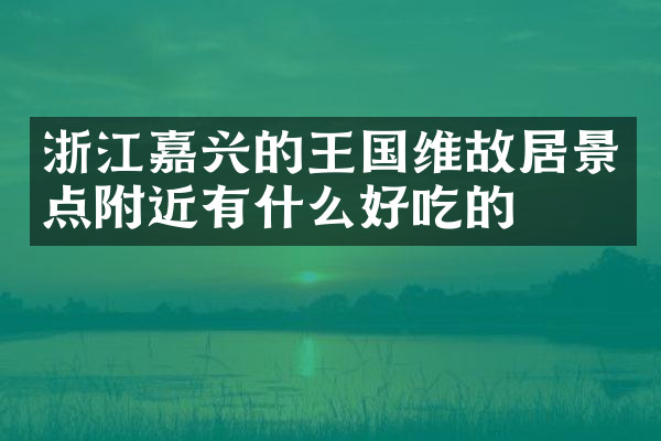 浙江嘉兴的王国维故居景点附近有什么好吃的
