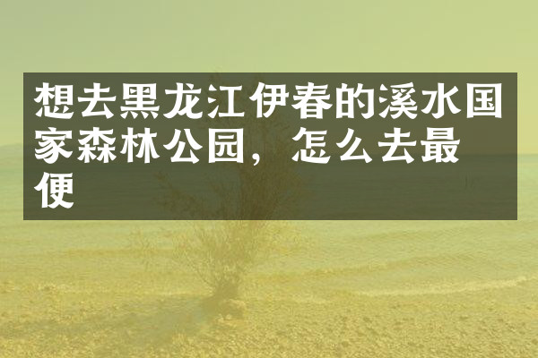 想去黑龙江伊春的溪水国家森林公园，怎么去最方便