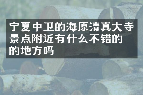 宁夏中卫的海原清真大寺景点附近有什么不错的住的地方吗