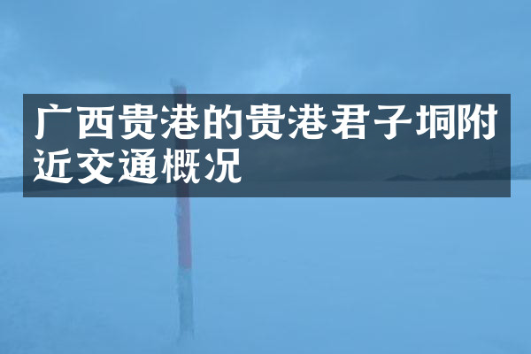广西贵港的贵港君子垌附近交通概况