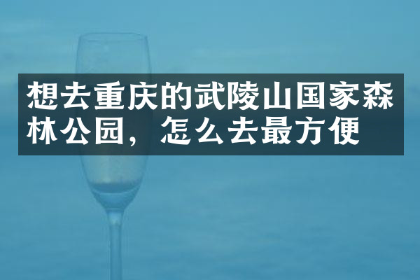 想去重庆的武陵山国家森林公园，怎么去最方便