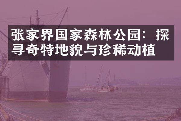张家界国家森林公园：探寻奇特地貌与珍稀动植物