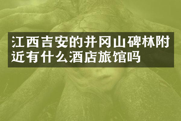 江西吉安的井冈山碑林附近有什么酒店旅馆吗