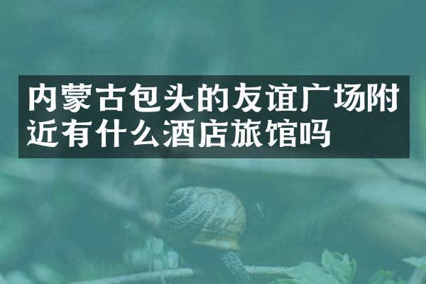 内蒙古包头的友谊广场附近有什么酒店旅馆吗