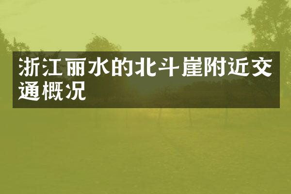 浙江丽水的北斗崖附近交通概况