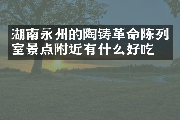 湖南永州的陶铸革命陈列室景点附近有什么好吃的