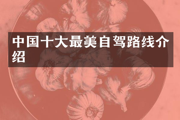 中国十大最美自驾路线介绍