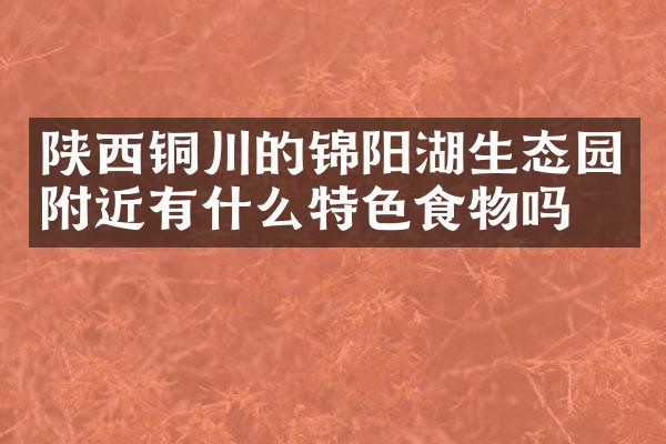 陕西铜川的锦阳湖生态园附近有什么特色食物吗